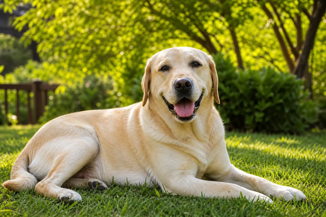 Healthy, comfortable dog no longer scratching after long-term cyclosporine treatment